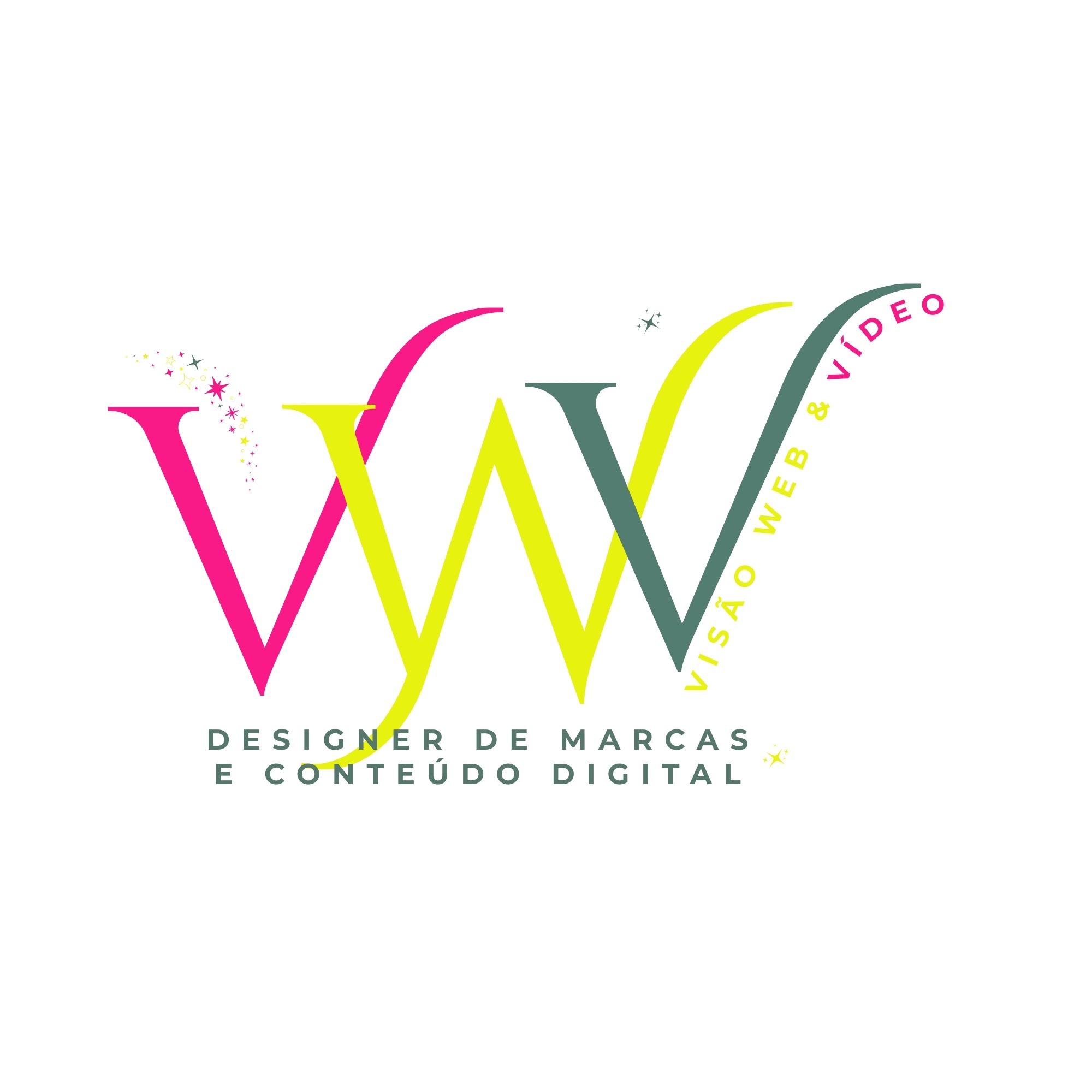 Tagline Visão Web & Vídeo Fundo Branco