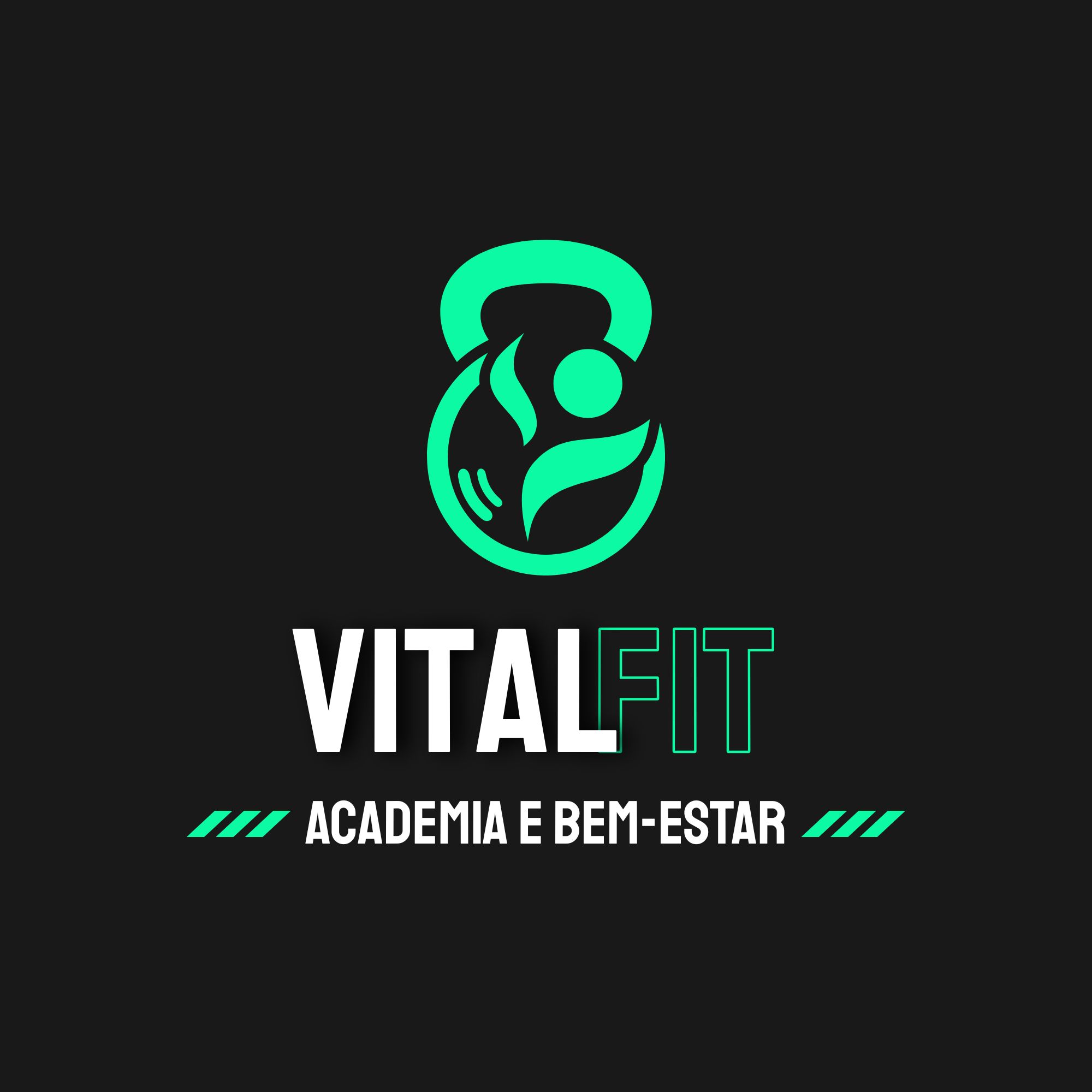 Tagline VitalFit Fundo Escuro