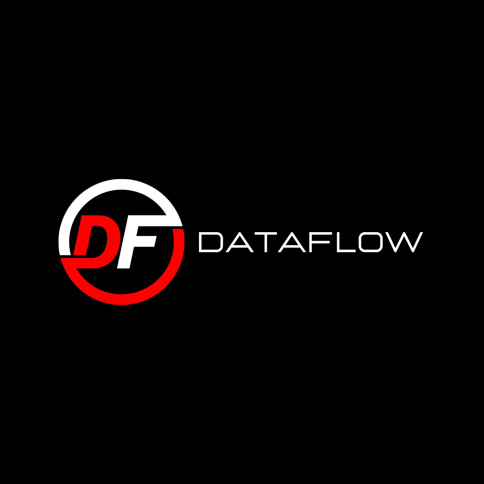 Versão Secundária DataFlow Fundo Escuro