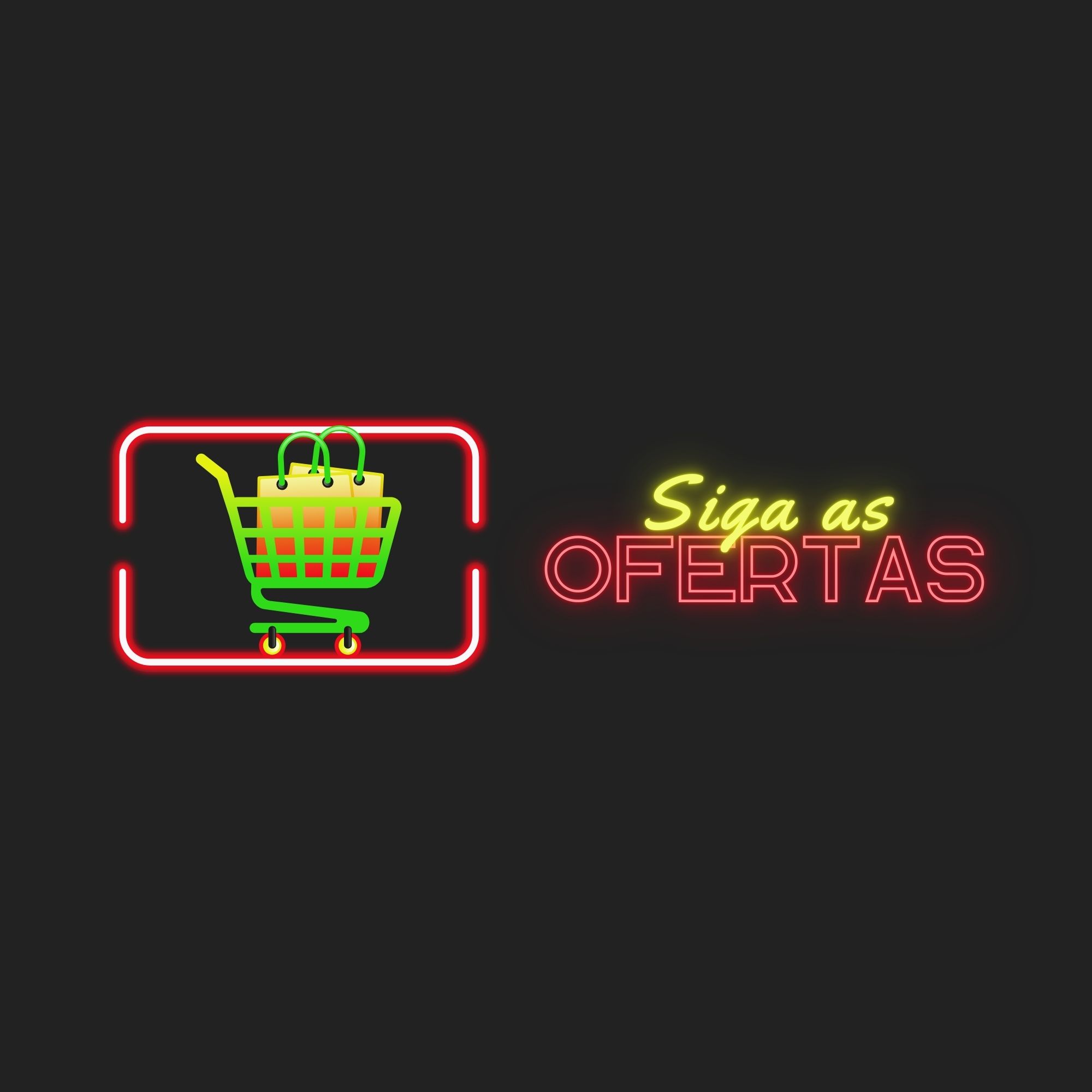 Versão Secundária Siga As Ofertas Fundo Escuro